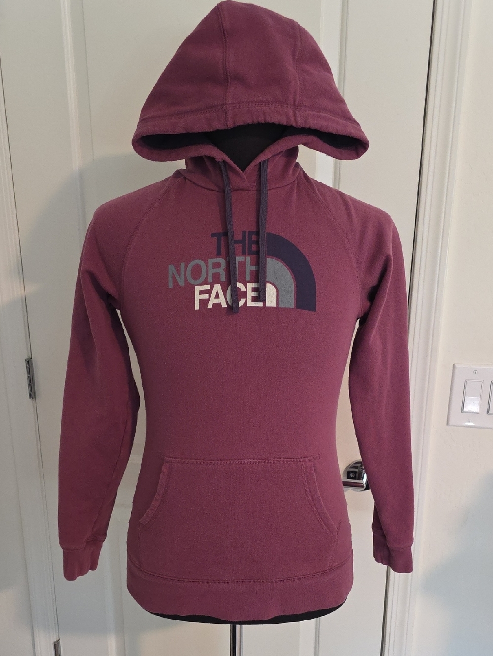 The North Face Women's Hoodie in Plum with Logo
